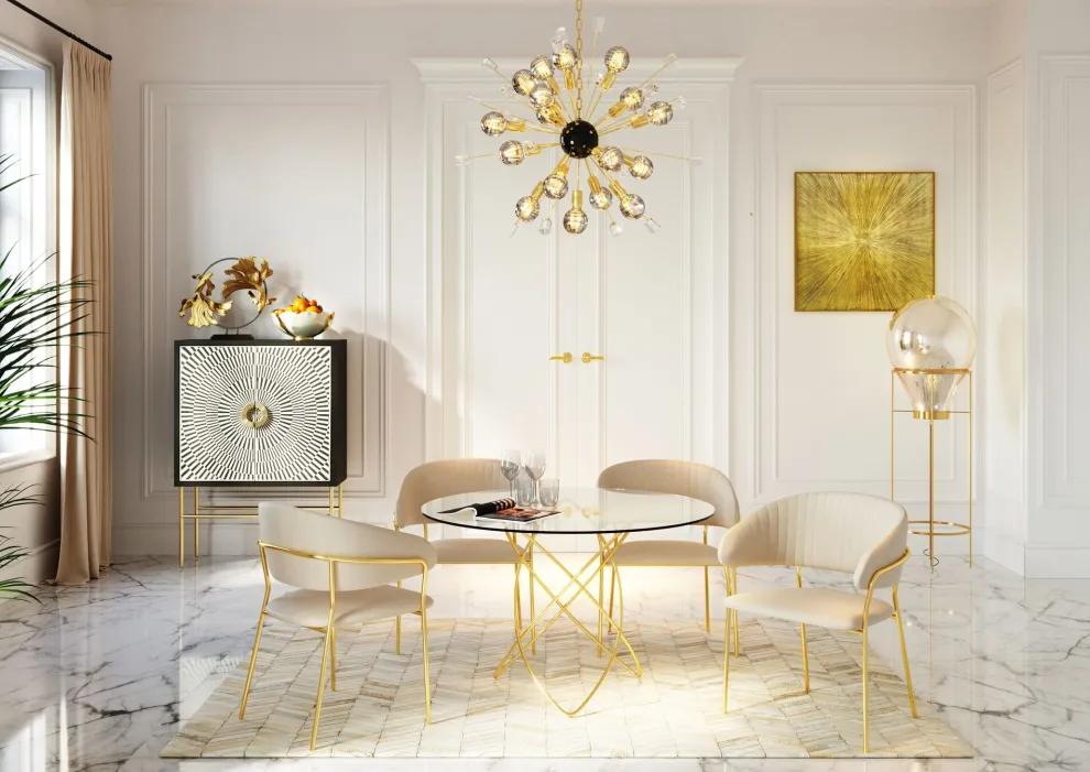 Eetkamerstoel Belle Creme (2-delig)