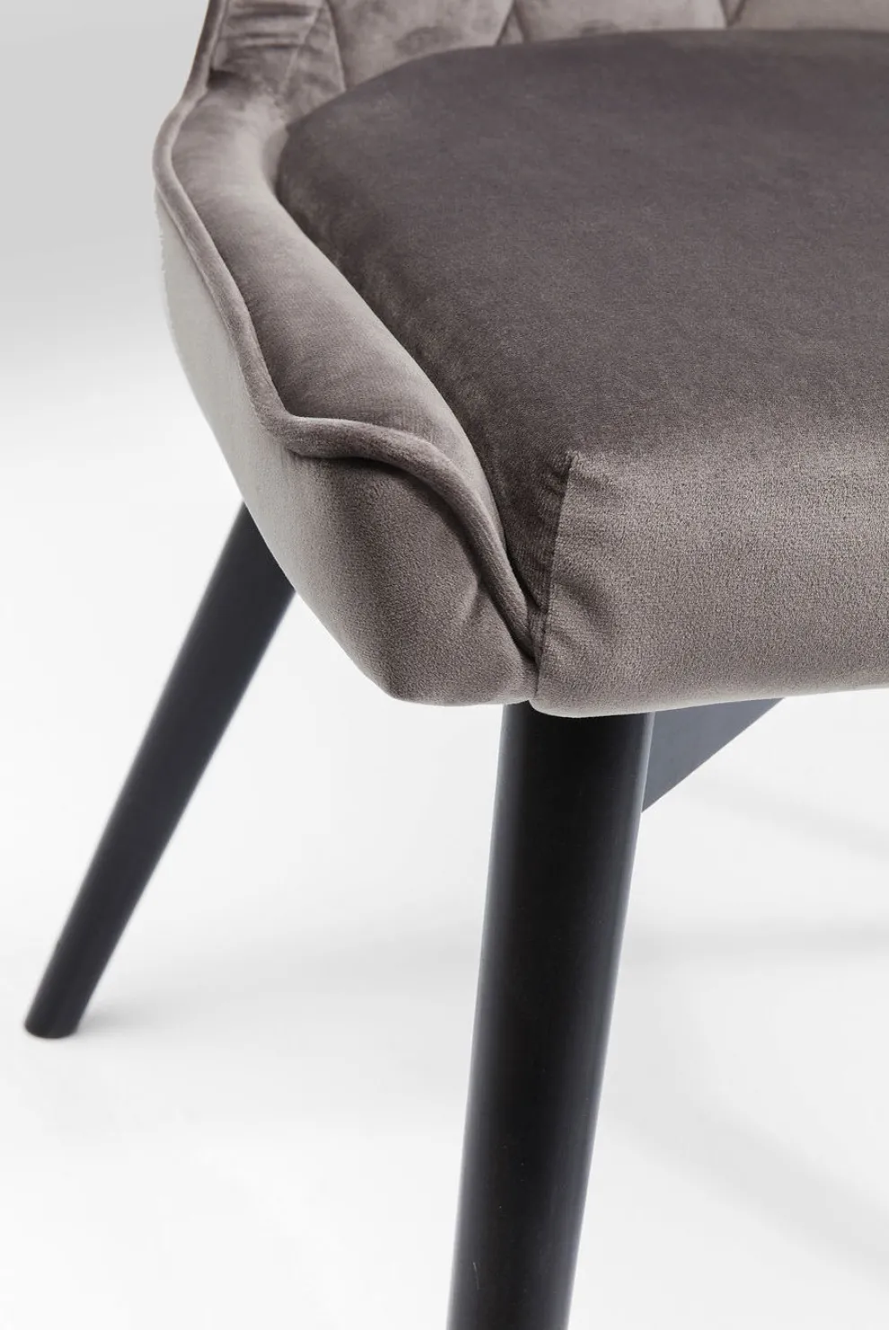 Eetkamerstoel Black Marshall Fluweel Grijs