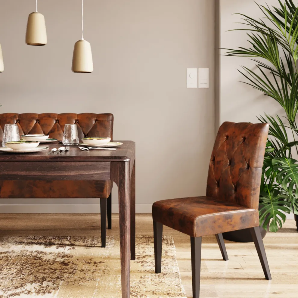 Eetkamerstoel Casual Buttons Vintage