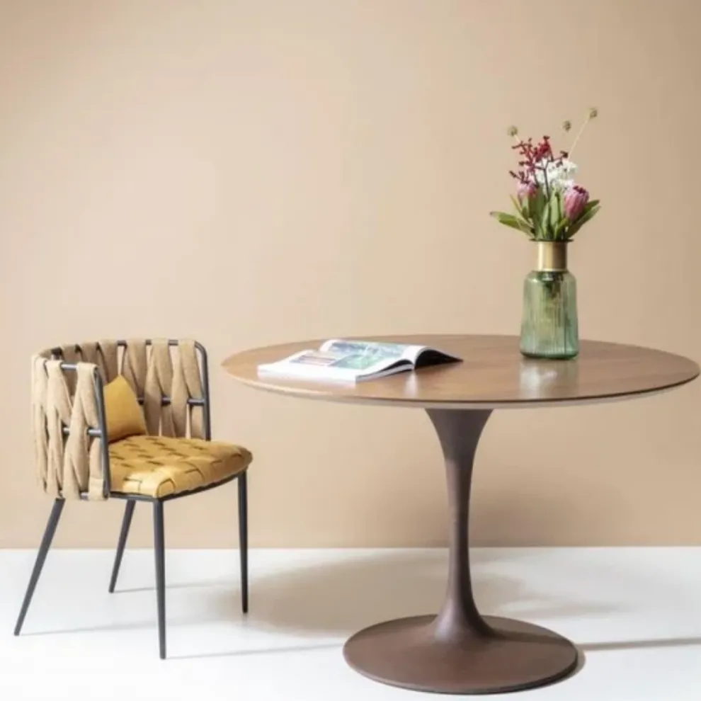 Eetkamerstoel Cheerio Geel Incl. Kussen