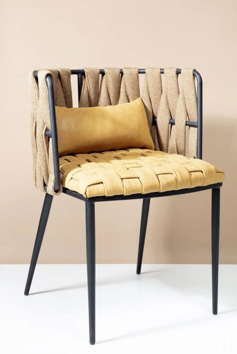 Eetkamerstoel Cheerio Geel Incl. Kussen