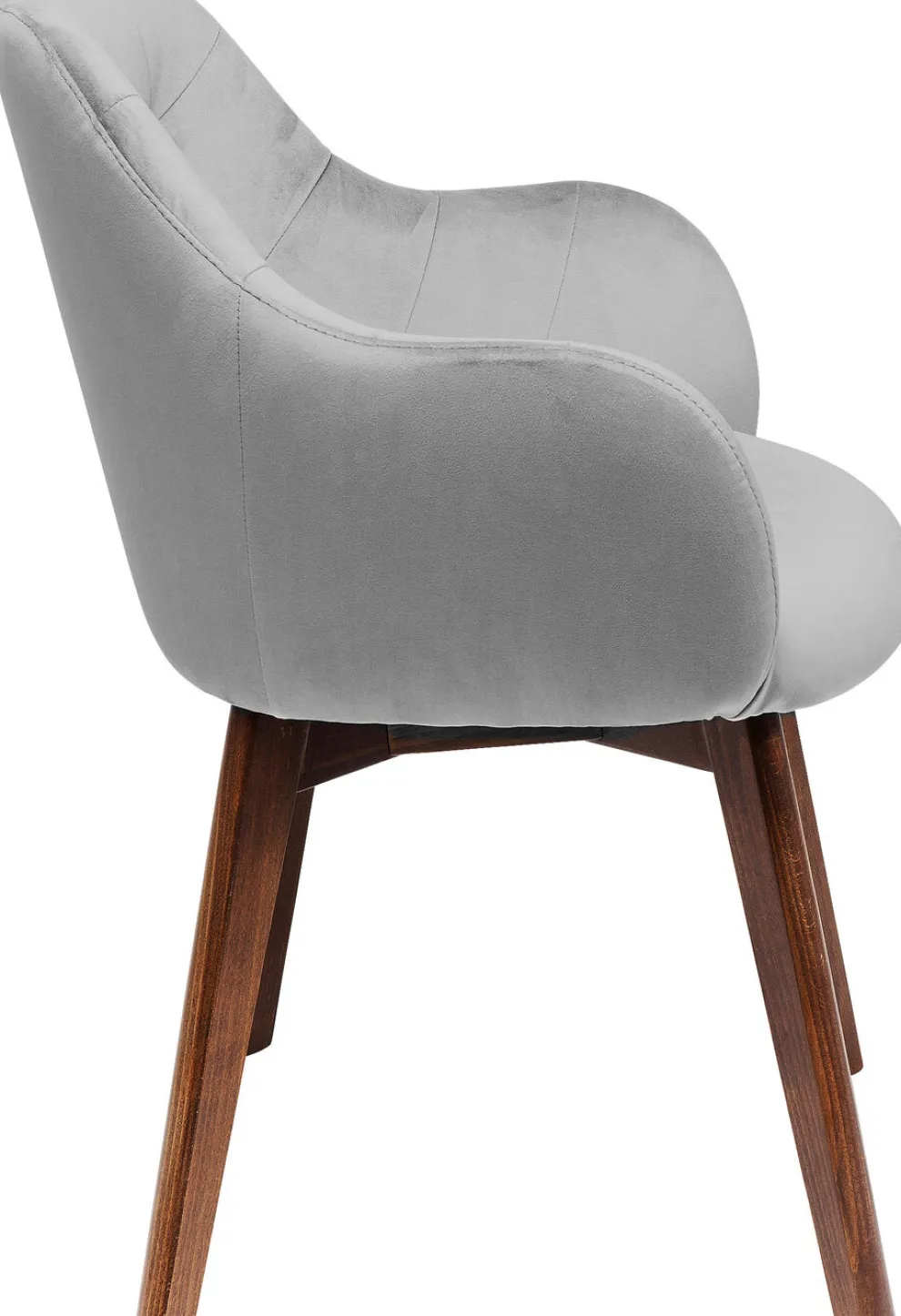 Eetkamerstoel Dark Lady Fluweel Grijs