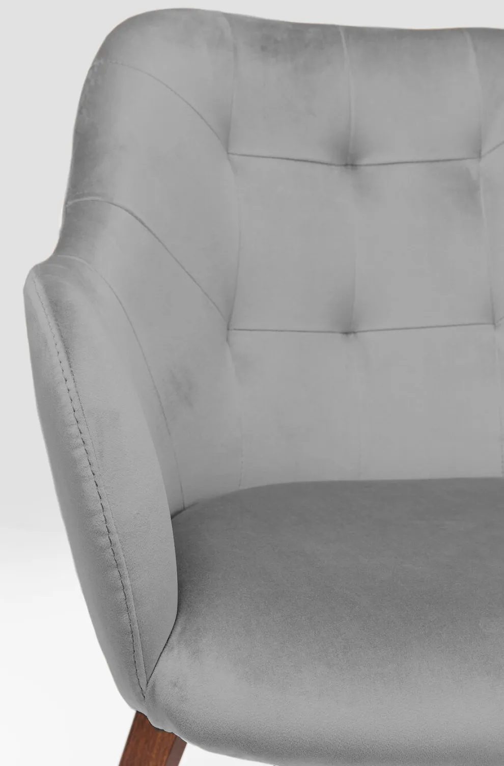 Eetkamerstoel Dark Lady Fluweel Grijs