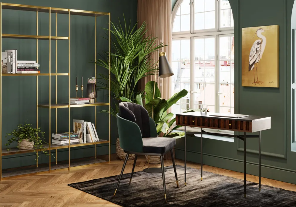 Eetkamerstoel Hojas Grijs