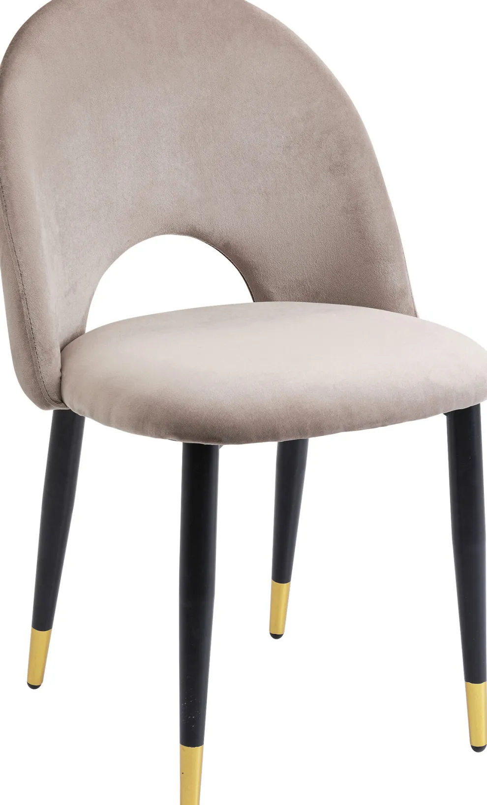 Eetkamerstoel Iris Fluweel Taupe (set Van 2)