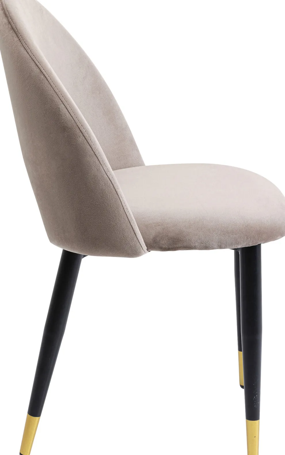 Eetkamerstoel Iris Fluweel Taupe (set Van 2)