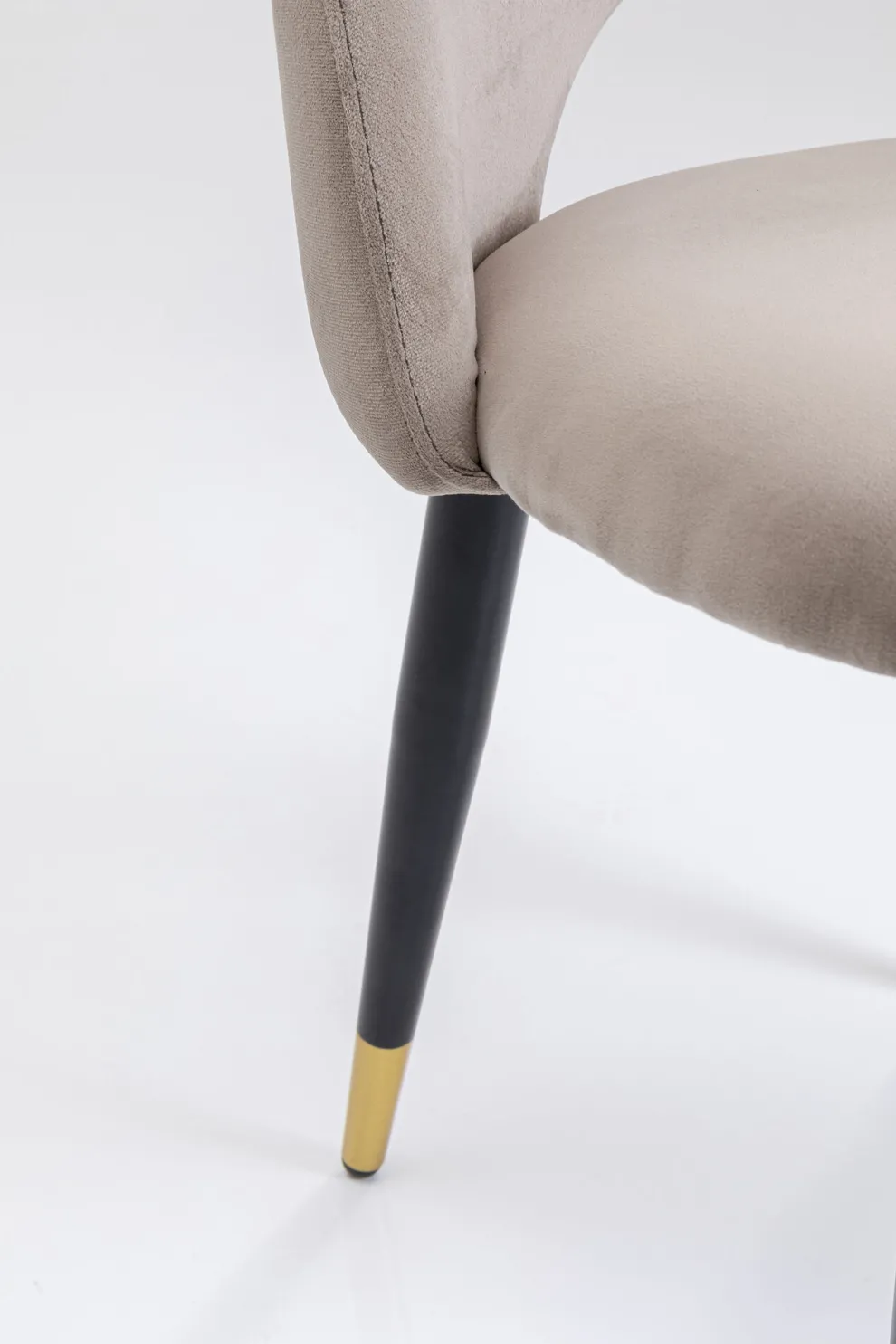 Eetkamerstoel Iris Fluweel Taupe (set Van 2)