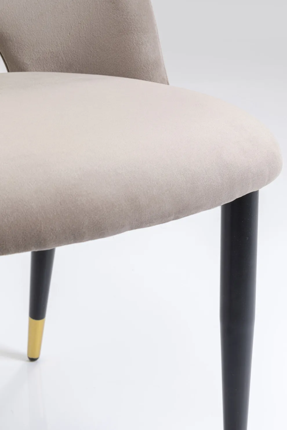 Eetkamerstoel Iris Fluweel Taupe (set Van 2)