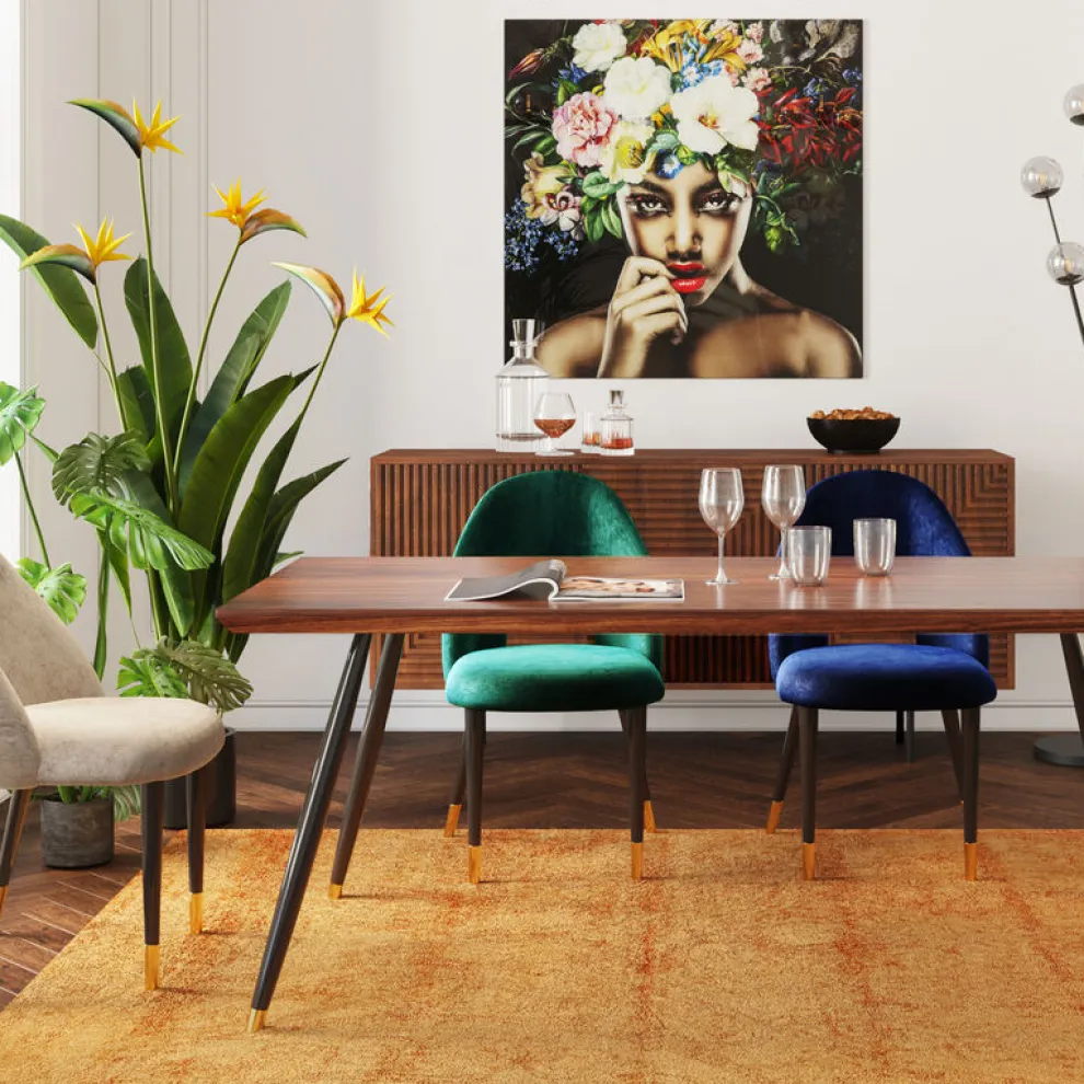 Eetkamerstoel Iris Fluweel Groen