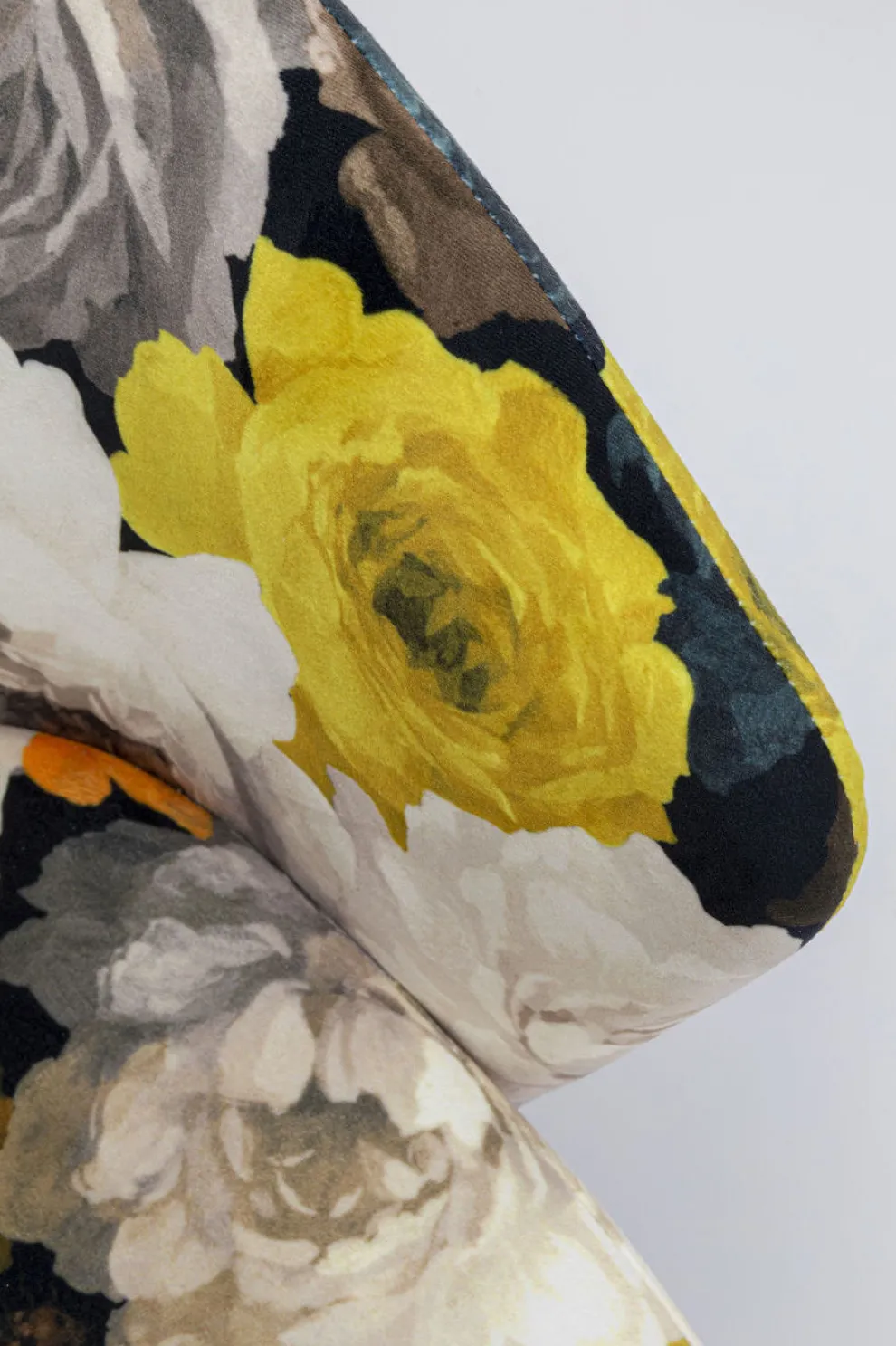 Eetkamerstoel Peony Flower Geel