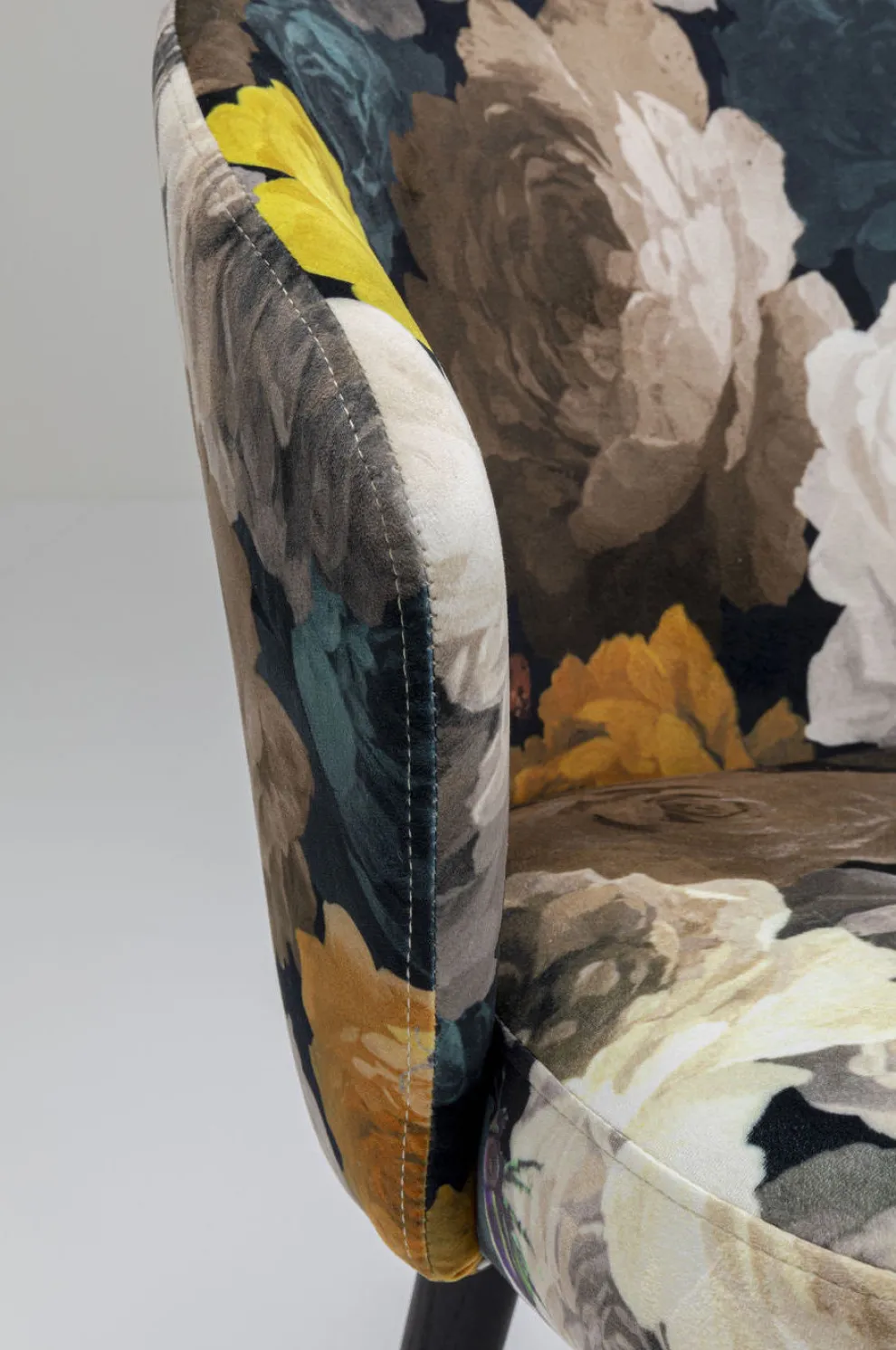 Eetkamerstoel Peony Flower Geel