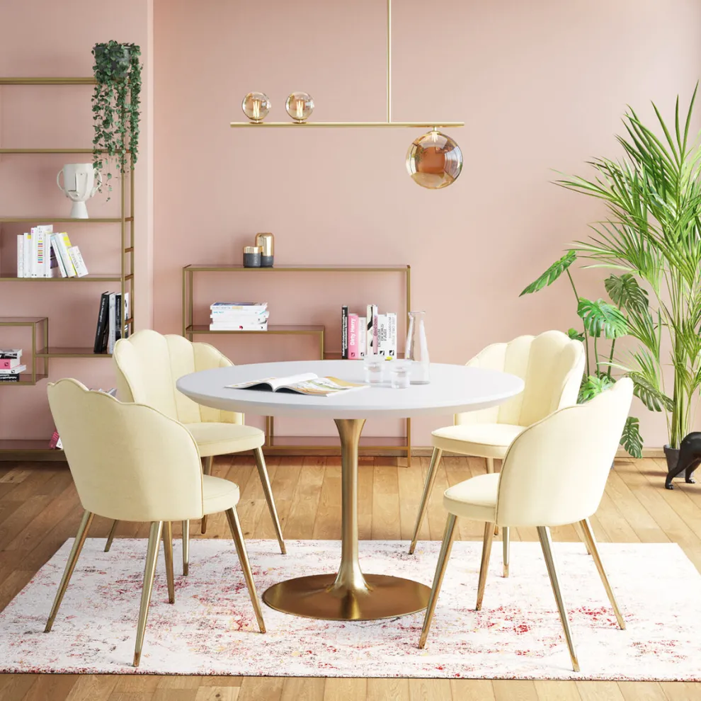 Eetkamerstoel Princess Beige (set Van 2)