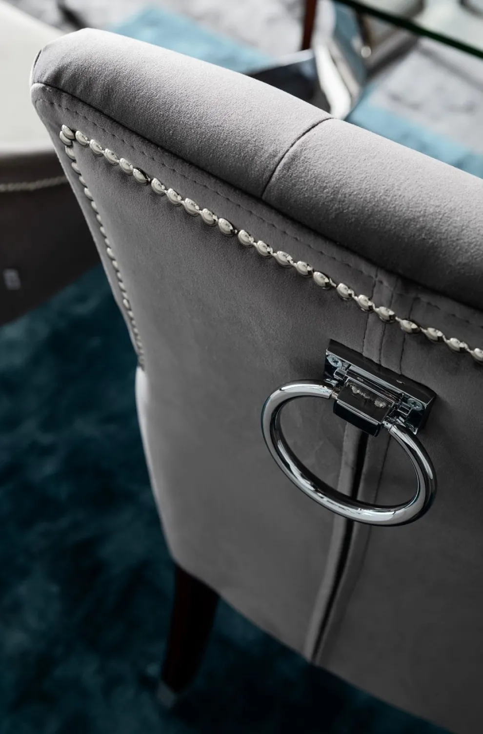 Eetkamerstoel Prince Fluweel Grijs