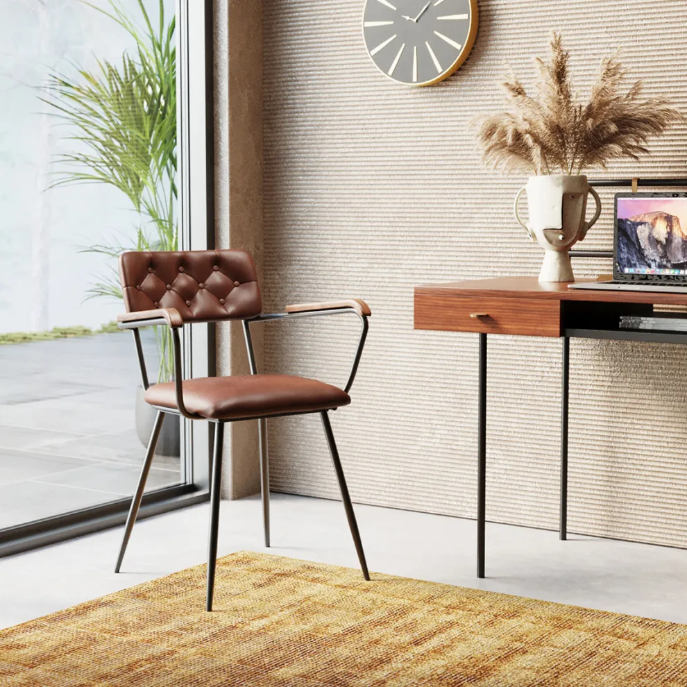 Eetkamerstoel Salsa Leather Brown