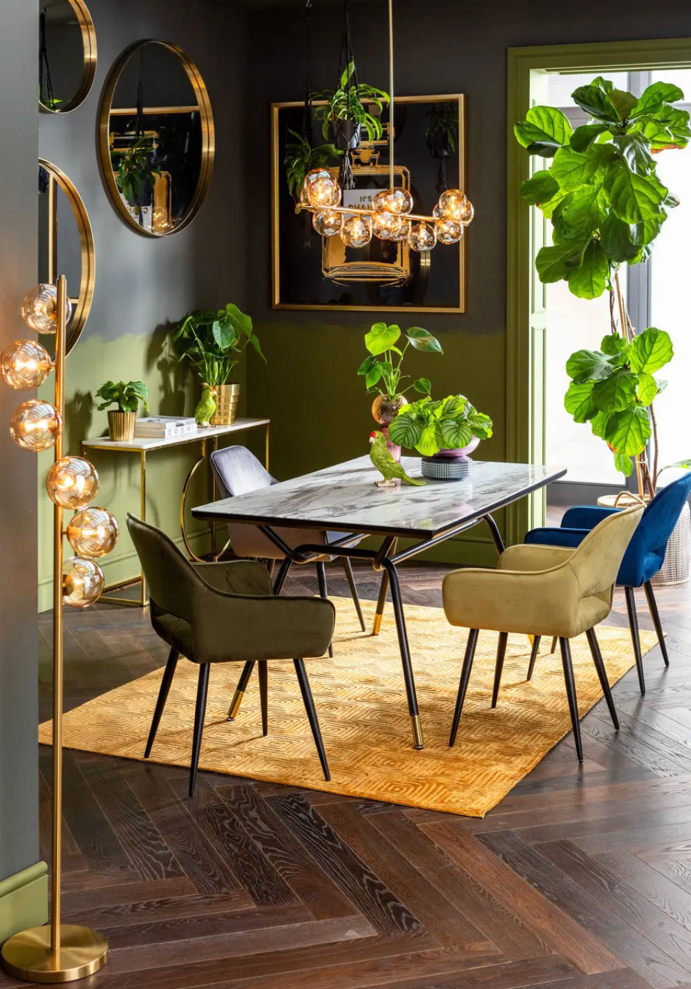 Eetkamerstoel San Fransisco Donkergroen