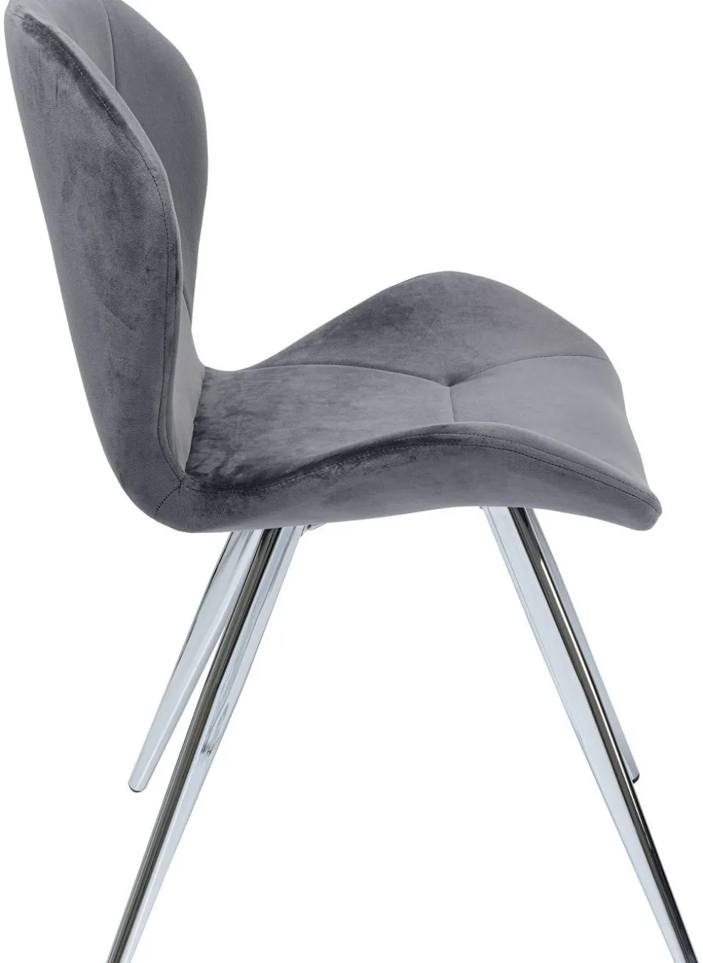 Eetkamerstoel Viva Grijs Chroom