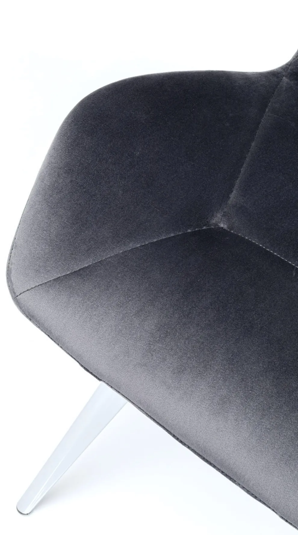 Eetkamerstoel Viva Grijs Chroom