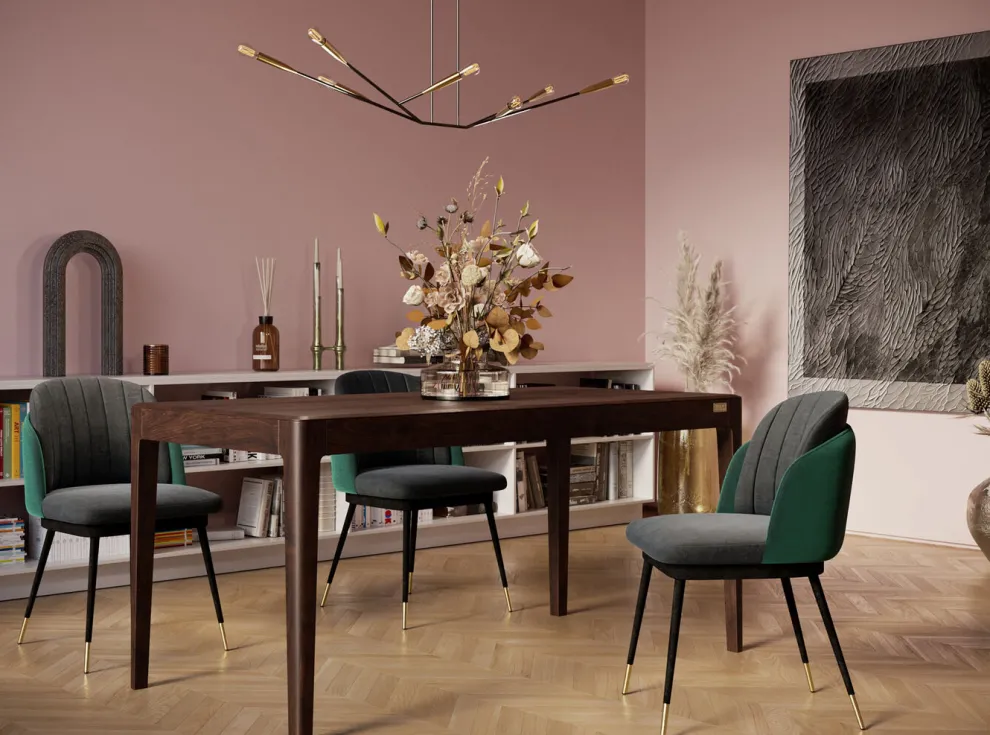 Eettafel Brooklyn Walnoot 160x80cm