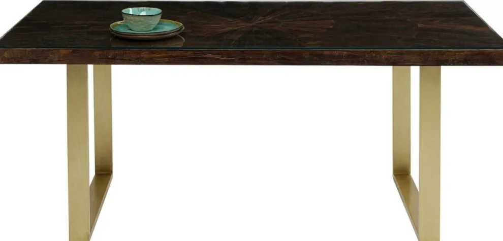 Eettafel Conley Messing 180x90cm