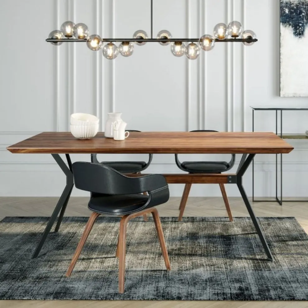Eettafel Downtown Walnoot 180x90cm