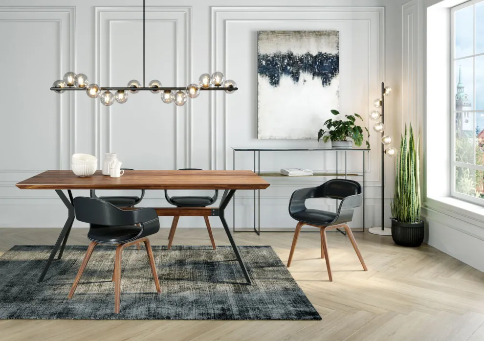 Eettafel Downtown Walnoot 180x90cm