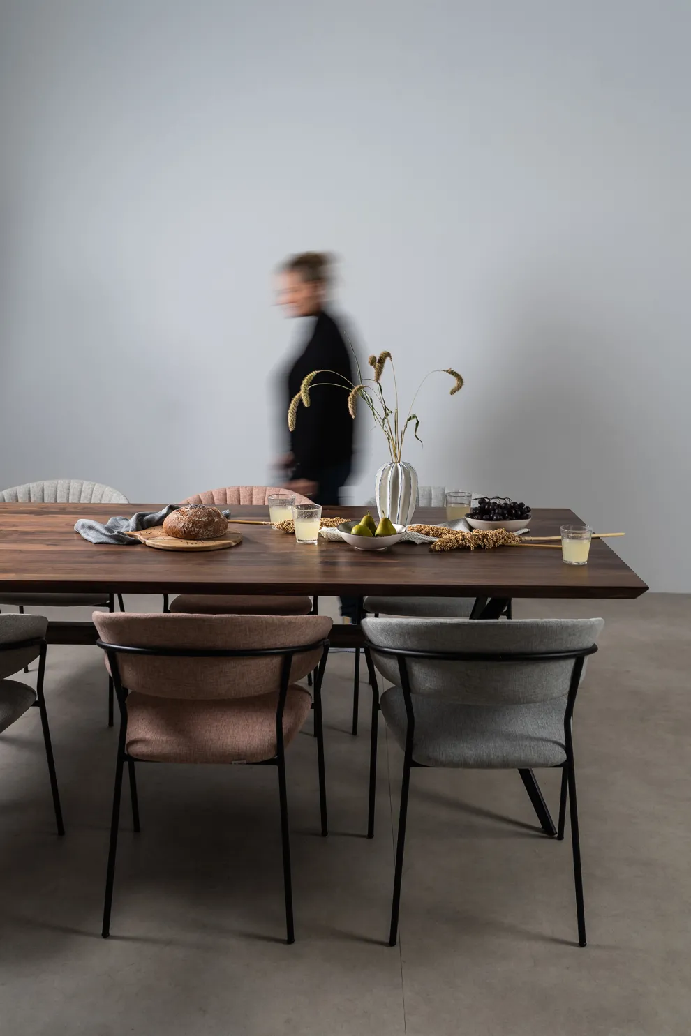 Eettafel Downtown Walnoot 220x100cm