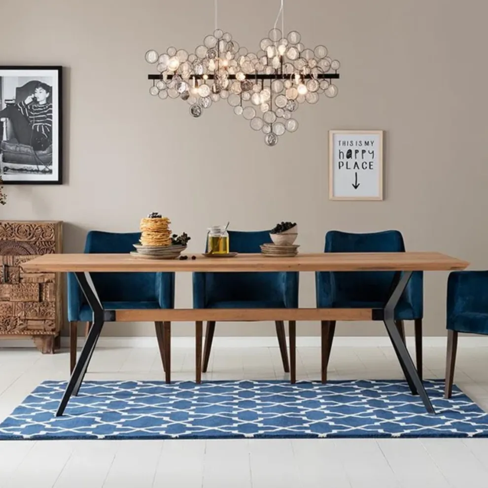 Eettafel Downtown Eiken 220x100cm