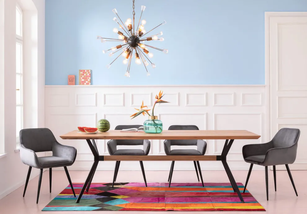 Eettafel Downtown Eiken 220x100cm