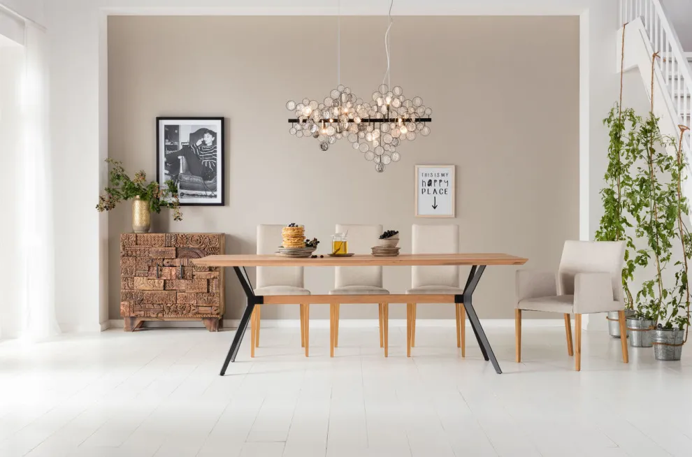 Eettafel Downtown Eiken 220x100cm