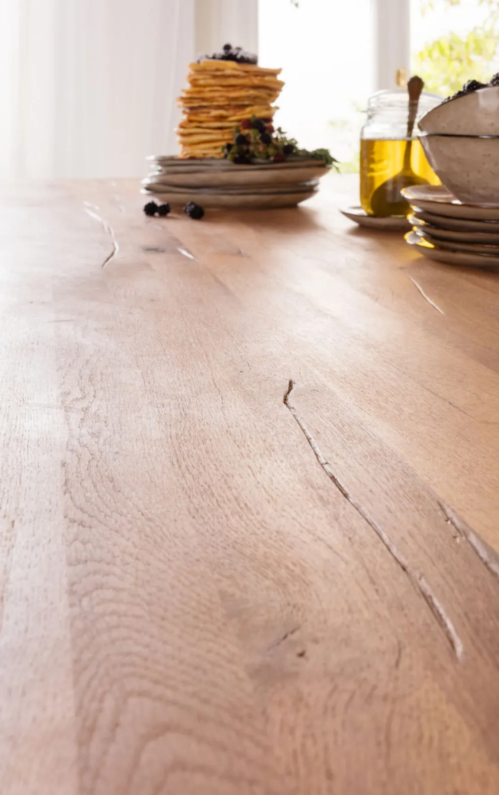 Eettafel Downtown Eiken 220x100cm