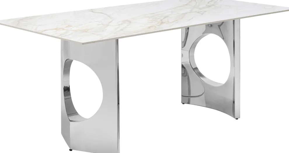 Eettafel Eternity Oho Chroom 180x90cm