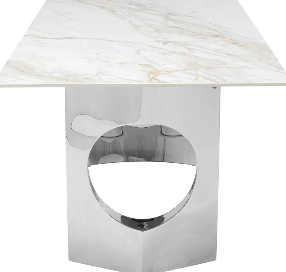 Eettafel Eternity Oho Chroom 180x90cm