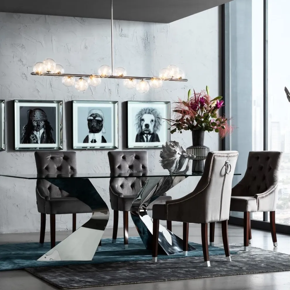 Eettafel Gloria Chroom