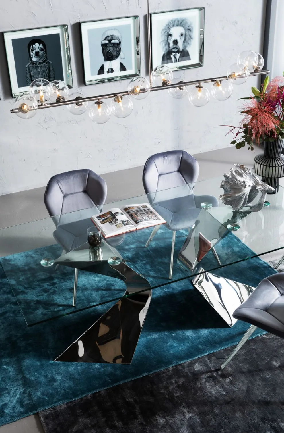 Eettafel Gloria Chroom