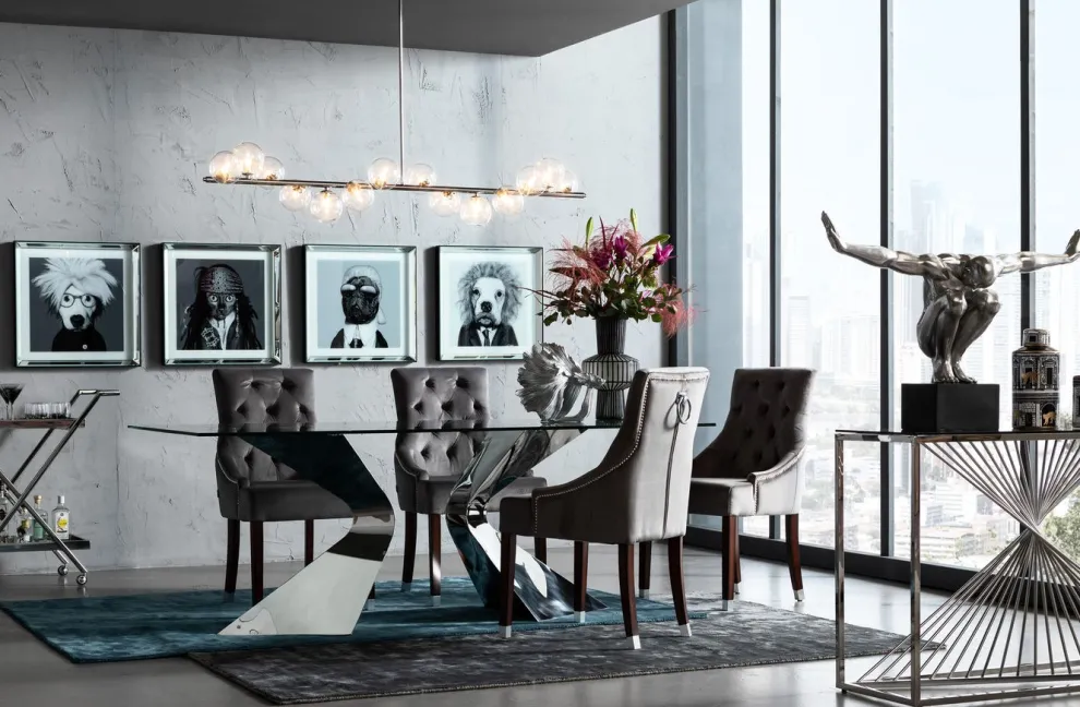 Eettafel Gloria Chroom