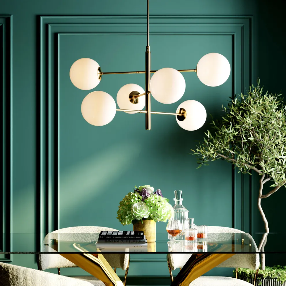 Eettafel Gloria Goud 200x100cm