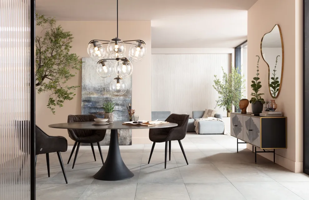 Eettafel Grande Possibilita Zwart 180x120cm