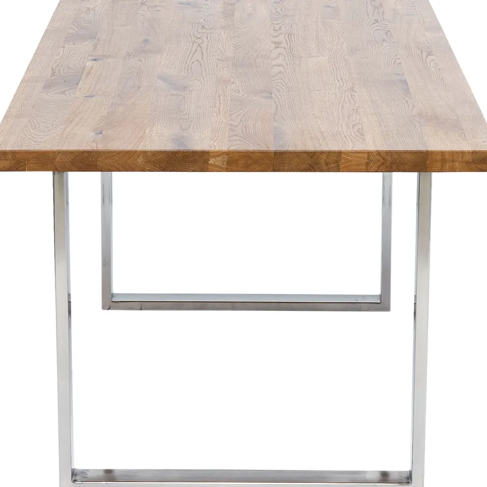 Eettafel Jackie Oak Chrome 160x80