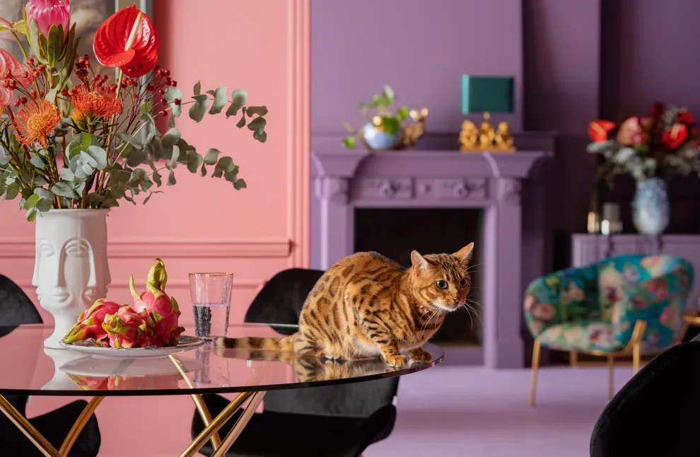 Eettafel Molekular Goud Ø120cm