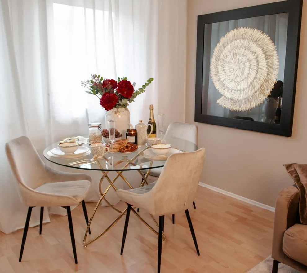 Eettafel Molekular Goud Ø120cm