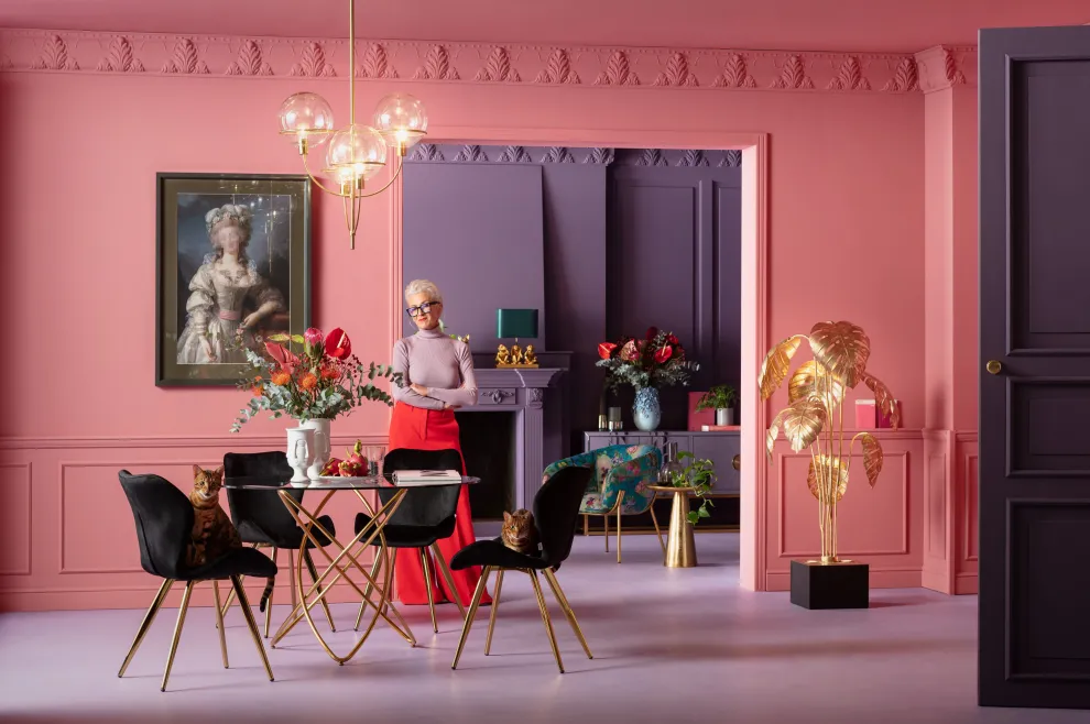 Eettafel Molekular Goud Ø120cm