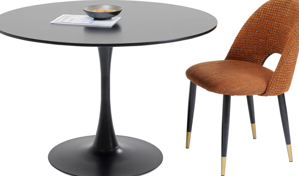 Eettafel Schickeria Zwart Ø110cm