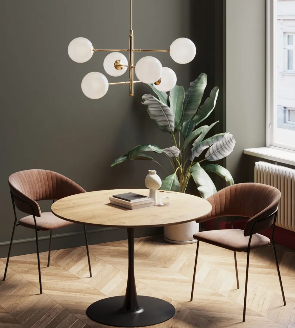 Eettafel Schickeria Oak Black 110cm