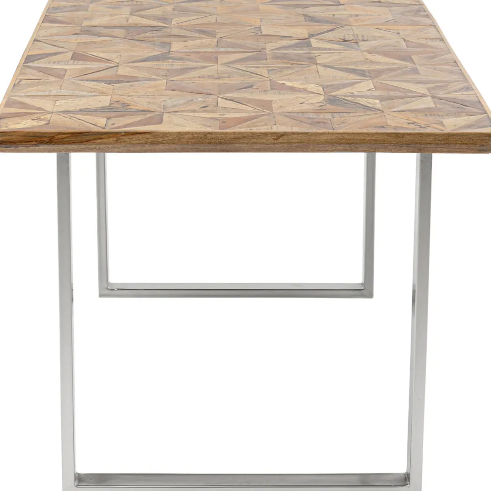 Eettafel Stars Chroom 180x90cm