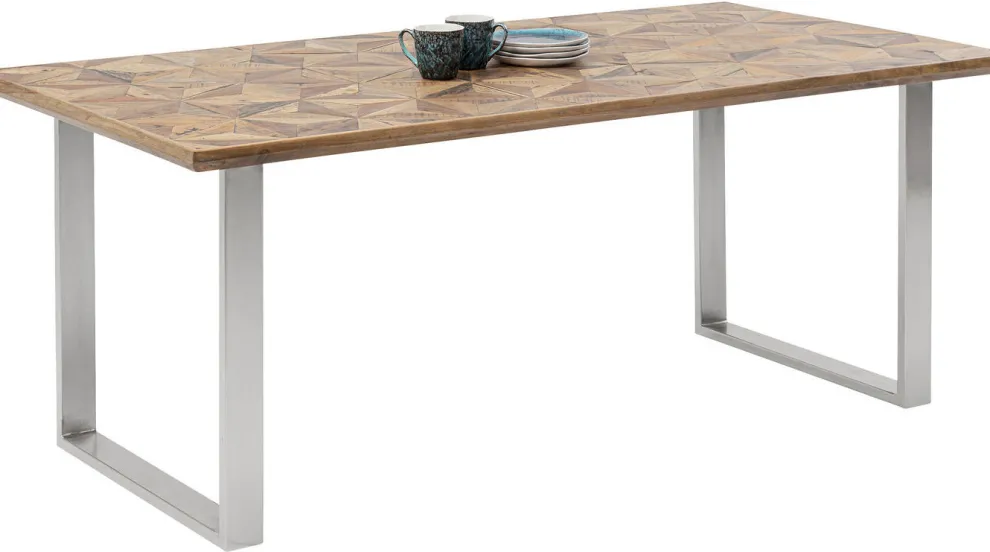 Eettafel Stars Chroom 180x90cm