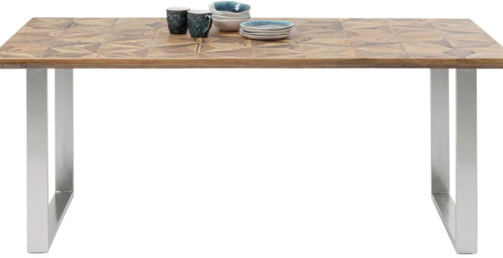 Eettafel Stars Chroom 180x90cm