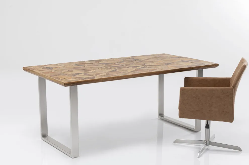 Eettafel Stars Chroom 180x90cm