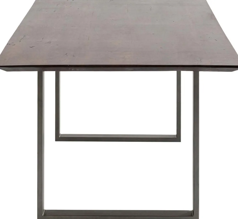 Eettafel Symphony Donker Ruwstaal 180x90cm
