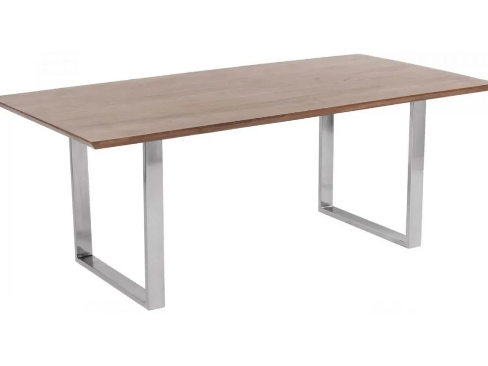 Eettafel Symphony Donker Chroom 180x90cm