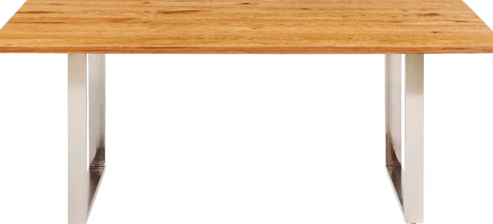 Eettafel Symphony Eiken Chroom 180x90cm